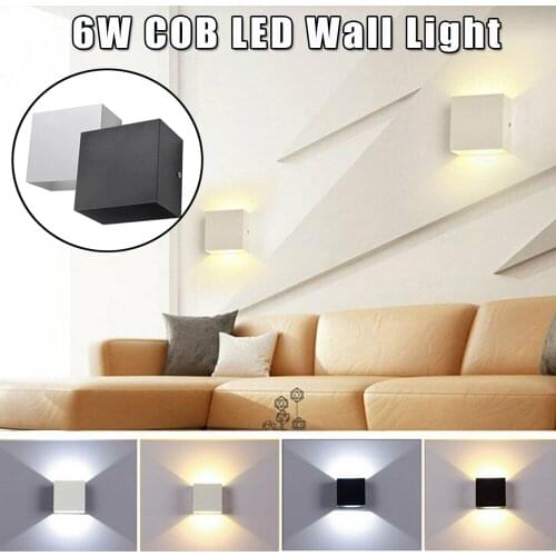 Cube COB LED Indoor Lighting Wall Lamp 6W Modern Home Lighting Decoration AC 85-265V Sconce Aluminum Lamp Waterproof 1-4Pack D30