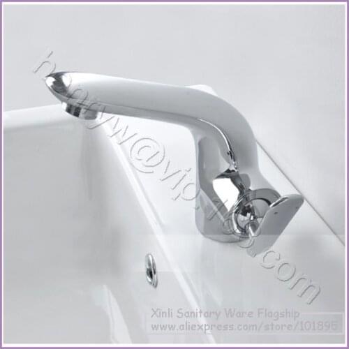 L16626- Luxury Deck Mounted Chrome finish Brass Material Wash Basin Mixer