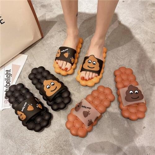 Fashionable household slippers new summer indoor and outdoor wear fashion personality creative couple cool massage slippers