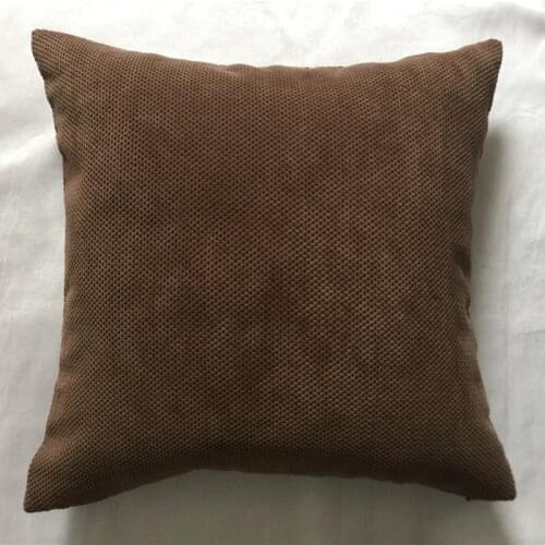 Classical Polyester Solid Color Cushion Cover Basic Design Throw Pillowcase