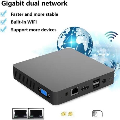 Cheap Portable Intel Mini PC RAM 6G DDR4 ROM 64GB Add 128GB 256GB 512GB 1TB M.2 SSD 4K 60Hz WIN10 dual HDMI VGA Desktop PC