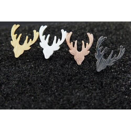 New Arrival Fashion Brushed Deer Stud Earrings for Women Party Christmas Gift Animal Earrings boucle d'oreille femme 2018 brinco