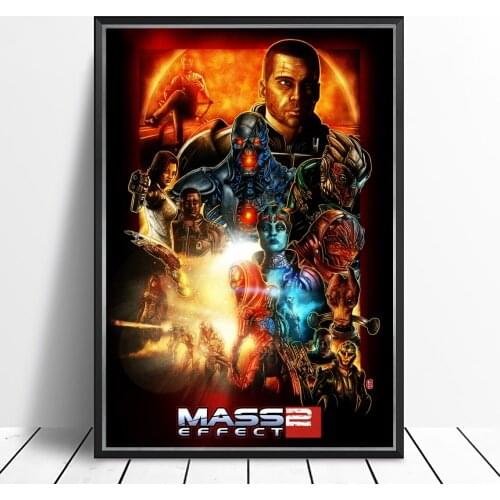 Mass Effect 2 Video Game Canvas Poster Home Wall Painting Decoration (No Frame)