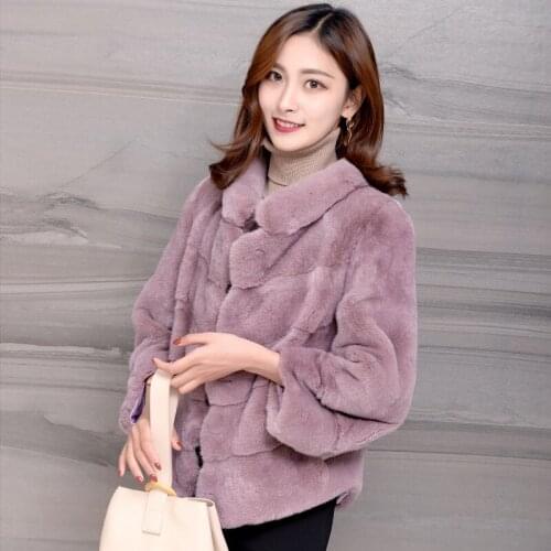 Autumn Winter Clothes Real Mink Coat Korean Short Coats and Jackets Women Vintage Fur Chaqueta Mujer MY1048