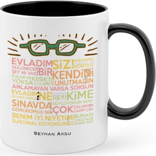 Personalized Teachers Words Black Mug Cup-2