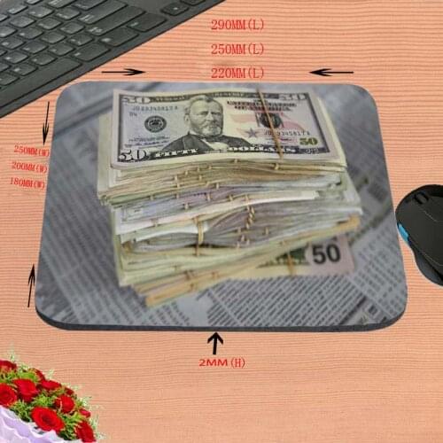A Lot of Money Anti-slip Mouse Pad Gaming Computer Desk Mat Mousemat Keyboard Best Game Custom for Warcraft Dota LOL