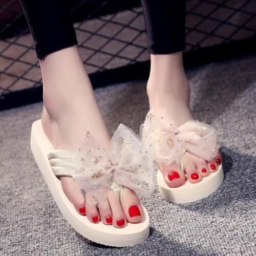 2021 New Summer Fashion Design Weave Women Beach Flip-Flops Non-Slip Flat Ladies Outdoor Soft Slippers Womens Simple Flip-Flop