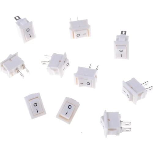 10pcs/lot 15x10mm 2PIN SPST ON/OFF KCD11 3A/250V Car Dash Dashboard Truck RV ATV Boat Rocker Switch
