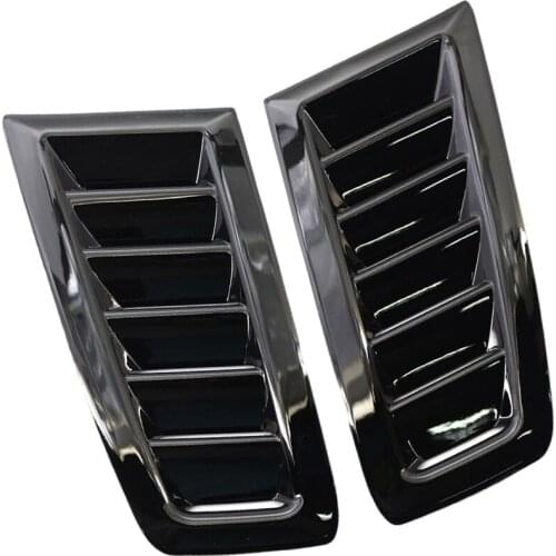 2 Pcs Decorative Hood Bonnet Vent Air Flow Intake Louvers Hoods Vents Bonnet Cover MK 2 RS Style ABS PLASTIC
