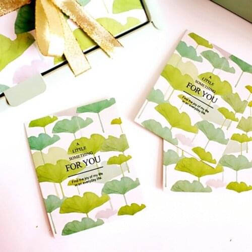 Multi-use 50pcs Mini for you Card lotus leaf style Scrapbooking party invitation DIY Decor gift party card
