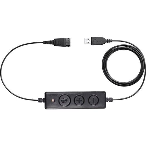 Call center Headset QD to USB cable adaptor with adjustable Volume and Microphone Mute switch for GN headset QD to USB ADAPTER