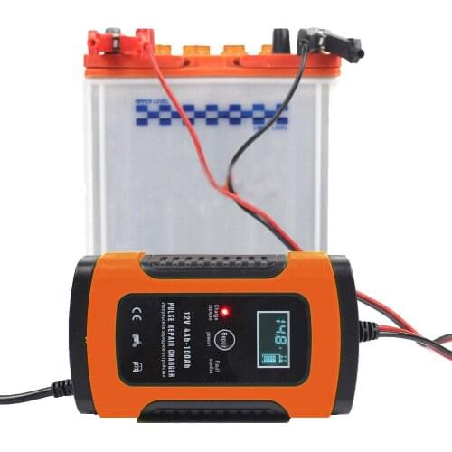 The New fully automatic battery charger 12V 6A Pulse Repair Smart LCD Charger for Auto Car Motorcycle Lead Acid Battery