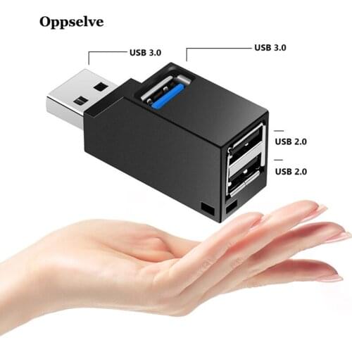 Wireless 3 in 1 USB 3.0 HUB Adapter Extender Mini Splitter Box 3 Ports for Laptop Macbook Mobile Phone High Speed U Disk Reader