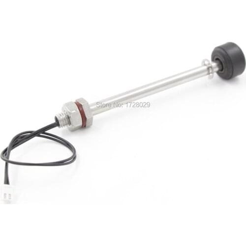 Black Single Float Ball 145mm Body Length Stainless Steel Water Level Sensor
