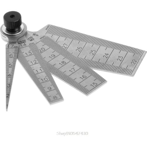 0mm-29mm Hole Measuring Taper Gauge Ruler Depth Inspecting Tool 80mm N26 20 Dropship