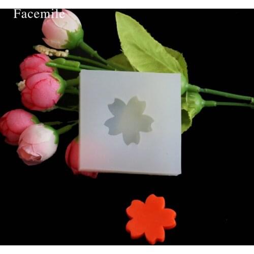 Facemile 2000Y Hollow Cherry Blossoms Pendant DIY Silicone Mould Cake Decorating Craft Tool Jewelry Accessories