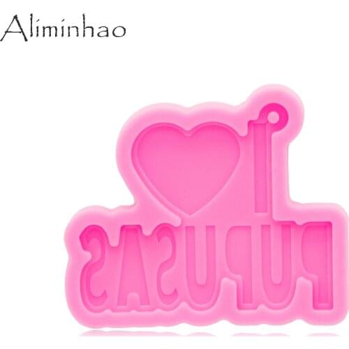 DY0991 Bright I Love Pupusas Keychain mold , Epoxy Resin Jewelries Making Tools, Resin Crafting Mold