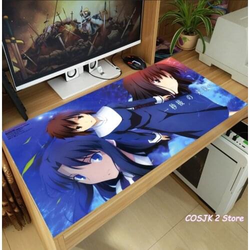 Anime THE GARDEN OF SINNERS Kara no Kyoukai Ryougi Shiki Mouse Pad Thicken Laptop Gaming Mice Mat Keyboard Mat Anti-Slip Playmat