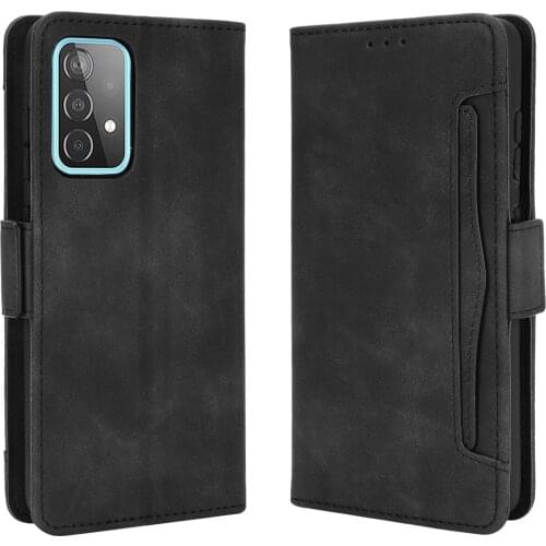For Samsung Galaxy A52s 5G Case Cover Premium Leather Wallet Leather Flip Multi-card slot Cover For Samsung A52s SM-A528B Case