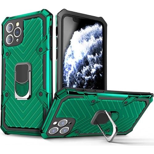 Magnetic Metal Finger Ring Stand Armor Shockproof Case Cover For iPhone 12 Mini 11 Pro Xs Max XR X SE 2020 8 7 6s 6 Plus