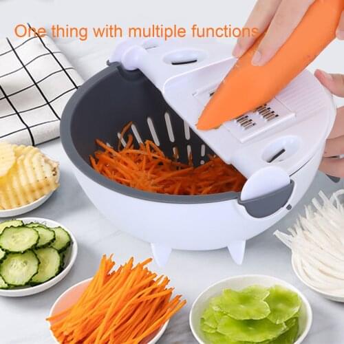 Multifunctional Grater Automatic Rotating Drain Basket Shredder Veggie Chopper Practical Vegetable Tools Household Product