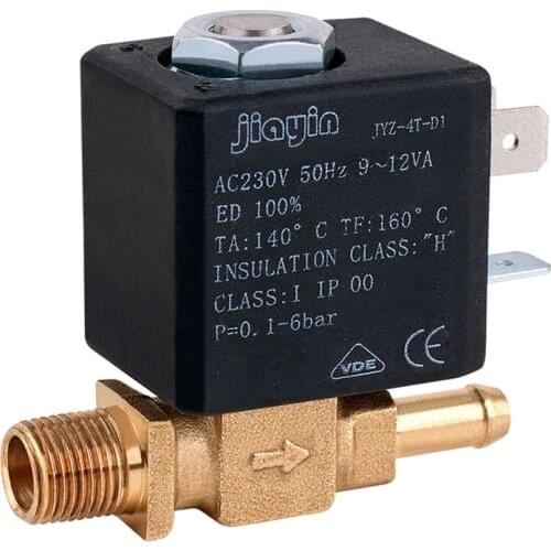 NEW Jiayin JYZ-4T AC 230V G1/8" 2/2 Way Water Gas Steam Electromagnetic Solenoid Valve for Electric iron / Small Appliances,ect