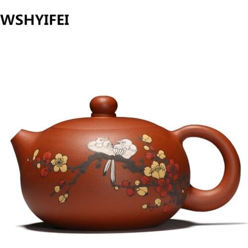 300ML Authentic Yixing Teapot Master Handmade Chinese Health Purple Clay Kung Fu Tea Set Xi Shi Pot Multi-style Selection