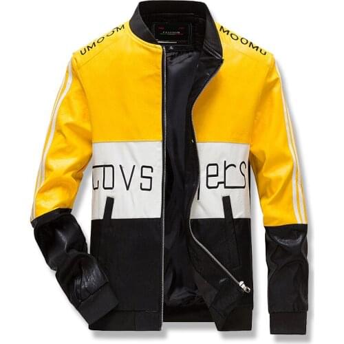 2020 Autumn Mens Faux Leather Jackets High Quality Classic Motorcycle Jacket Male Plus faux Leather Jacket Men