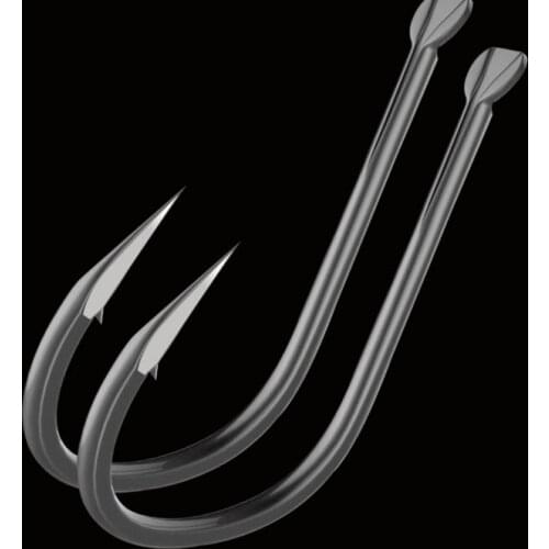 Titanium steel Strengthen sharp hooks for deep wate big fish strong and light never damaged strong hooks 100 pcs