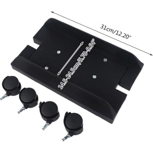 CPU Stand Mobile Desktop Tower Computer Floor Stand Rolling Caster Wheels Adjustable Width Universal PC Computer Holder Cart