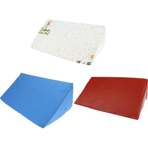 3Pcs Bed Wedges Acid Reflux Pillow Leg Elevation Pillow Back Lumbar Support Cushion with Removable Cover for Long Sleepers