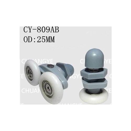 Shower room sliding door shower cabin shower room glass door roller OD:25MM