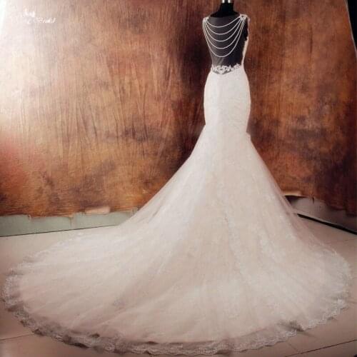 RSW1015 Backless Blush Pink Wedding Dresses Brautkleid Robe De Mariage