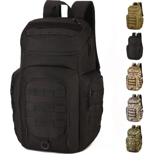 40L With Shoes Warehouse Tactical Bag Backpack Male Outdoor Climbing Hiking Waterproof Camouflage Laptop Shoulder Bags Schoolbag