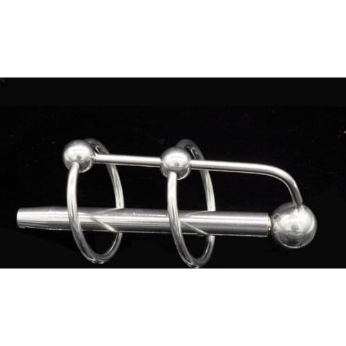 Stainless Steel Urethral Sex Toys Penis Plug Sound Peehole Play Insertion with Ring Adult Sex Toys for Men,fetish men