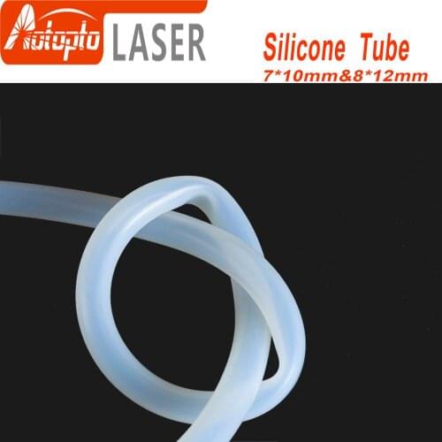 Silicone Tube 7x10mm 8x12mm Water Pipe Flexible Hose For Water Sensor & Water Pump & Water Chiller For CO2 Laser Cutting Machine