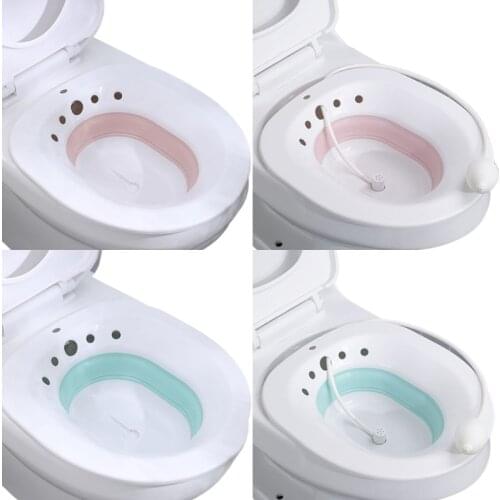 Folding Toilet Sitz Bath Bidet Flusher Special Wash Basin Hip Cleaning Soaking Bathtub for Pregnant Women Hemorrhoid