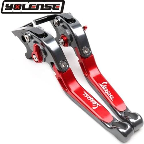 For VESPA 160GS 180SS 150 VBA-T4 50-125/PV/ET3/PK/S/XL 125 VNA-TS PX80-200/PE/Lusso CNC Folding Extendable Brake Clutch Levers