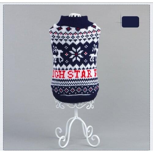 High Star Pet Black Dog Sweater Clothing Design Small Puppy Autumn Winter Dog Clothes for Dogs Wholesale&Dropping 2 Color 5 Size