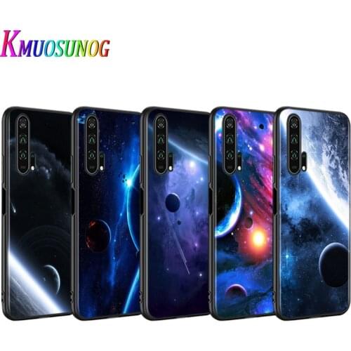 Universe Space for Huawei Honor 30 20 10i 10 9C 9A 9S 9X 9N 9 8X 8A 8 7A 7C Pro Plus Lite Black Phone Case