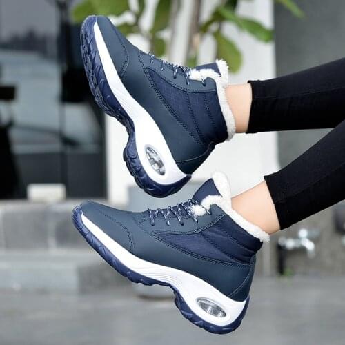 Women Winter Warm Cotton ShoesPlus Velvet Female Casual Snow Boots Non-slip High Quality Outdoor Waterproof Trekking Sneakers