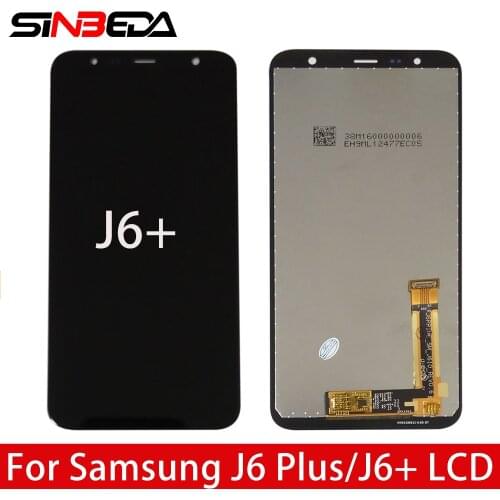 Original AMOLED 6.0" For Samsung Galaxy J6 + J610 J610F J610FN LCD Display Touch Screen Assembly Digitizer For Samsung J6 Plus