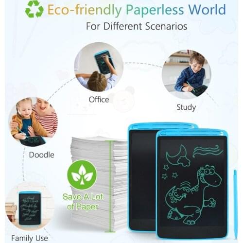 K1KF LCD Writing Tablet 8.5 Inch Electronic Graphics Drawing Pads, Drawing Board eWriter, Digital Handwriting Doodle Pad