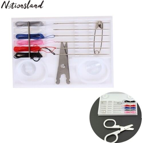1Set Travel Portable Sewing Kit Garment Sewing Thread Needle Handmade Apparel Sew Tools DIY Craft Hotel Hand Sewing Supplies