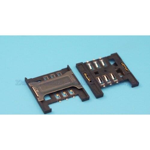 10pcs SIM card reader socket holder slot connector for ZTE V880 Lenovo A288t A336 A298T A670T etc 16.5mm*16.5mm