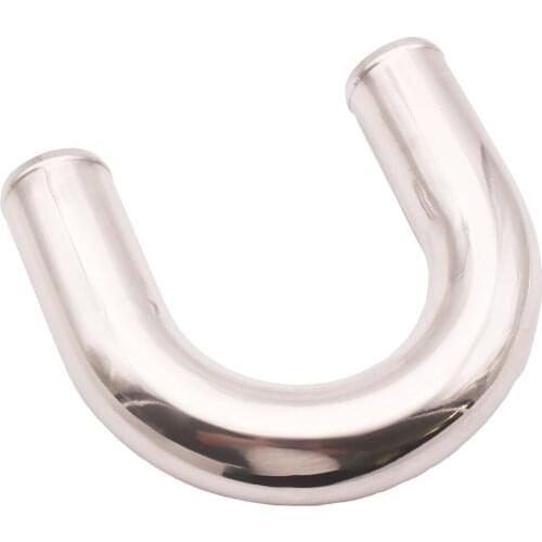 180 Degree Bend Elbow Aluminum Pipe Tube, Intercooler Pipe High Class Brushed Treatment Tight Radius Air Intake Tube