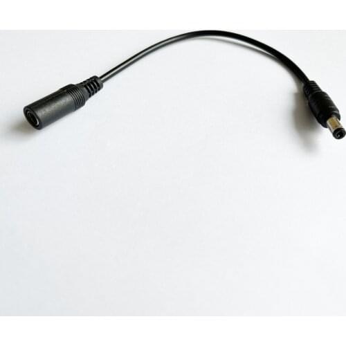 200pcs High quality All copper brand new DC cable power jack female 5.5mm x 2.1mm plug male 5.5mm x 2.5mm Cable plug adapter