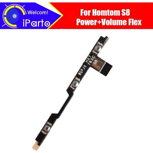 5.7inch HOMTOM S8 FPC Flex Cable 100% Original Power+Volume Button FPC Wire Flex Cable repair accessories for S8