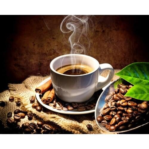 5D DIY Full Square diamond embroidery coffee cup pattern diamond painting Cross Stitch full square Rhinestone mosaic decoration