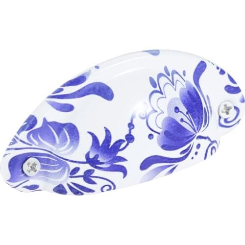 82*35mm Antique Brass Shell Pull Handles Retro Metal Furniture Handles Kitchen Cabinet Drawer Furniture Knobs Hardware 1Pc